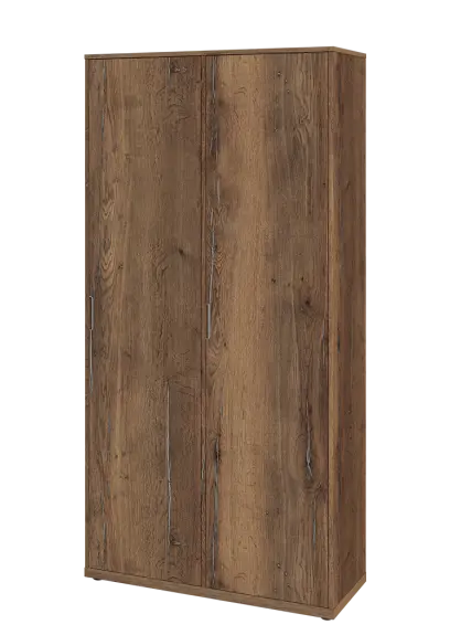 KSR6-81 P skříň šatní, 2x výsuvné ramínko, 2053x1022x400 mm, provedení pravé, dub halifax cínový